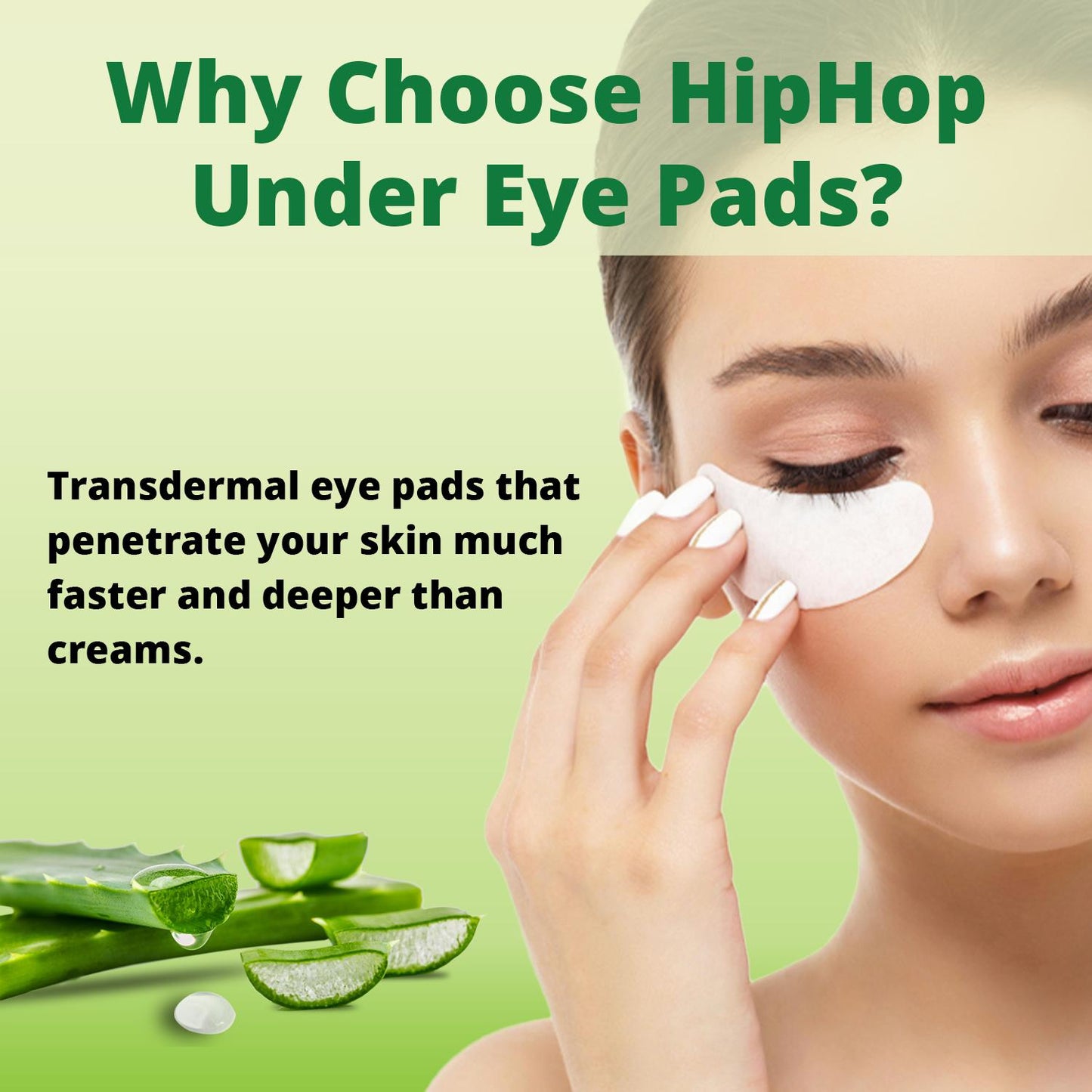 HipHop Body Wax Strips (Choco Extract, 8 Strips) + Under Eye Pads (Multivitamin Gel, 5 Pairs)