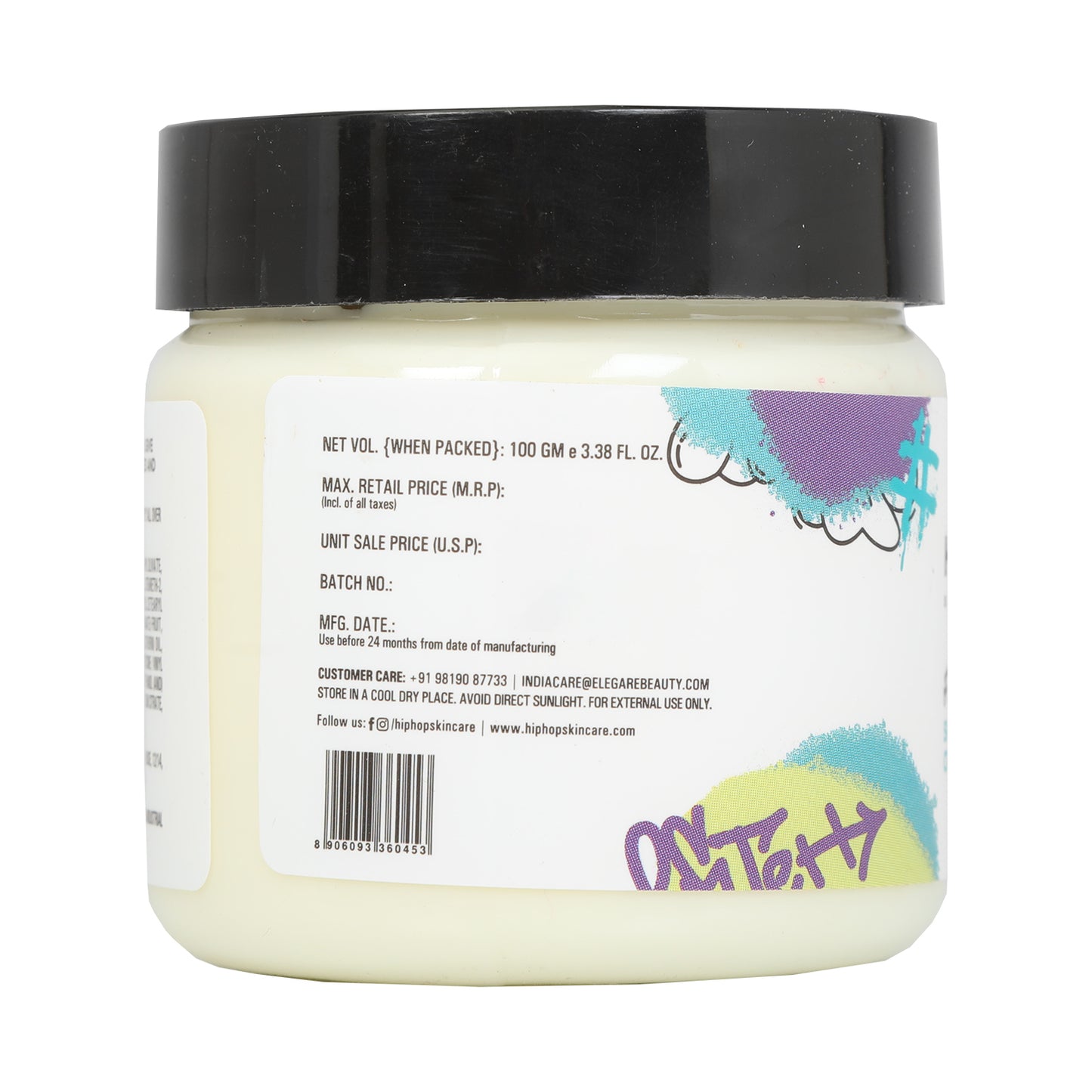 HipHop Body Wax Strips (Aloe Vera, 8 Strips) + Skin Tightening Cream (Pomegranate Extract, 100 gm)